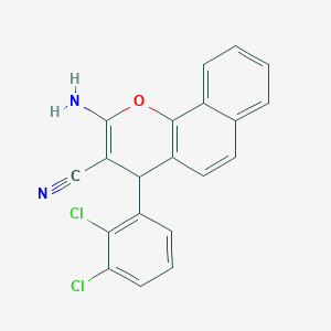 molecular formula C20H12Cl2N2O B4969192 2-amino-4-(2,3-dichlorophenyl)-4H-benzo[h]chromene-3-carbonitrile 
