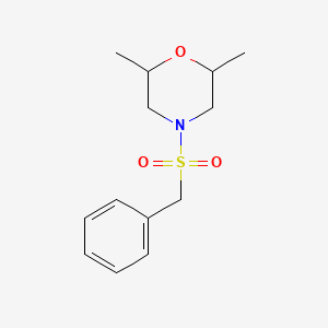 molecular formula C13H19NO3S B4969205 4-(benzylsulfonyl)-2,6-dimethylmorpholine 
