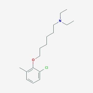 molecular formula C17H28ClNO B4969231 6-(2-chloro-6-methylphenoxy)-N,N-diethyl-1-hexanamine 