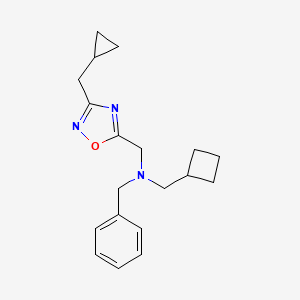N-benzyl-1-cyclobutyl-N-{[3-(cyclopropylmethyl)-1,2,4-oxadiazol-5-yl]methyl}methanamine