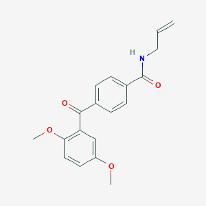 molecular formula C19H19NO4 B4969381 N-allyl-4-(2,5-dimethoxybenzoyl)benzamide 