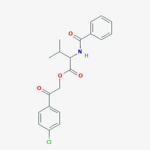 2-(4-chlorophenyl)-2-oxoethyl N-benzoylvalinate