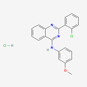 2-(2-chlorophenyl)-N-(3-methoxyphenyl)-4-quinazolinamine hydrochloride