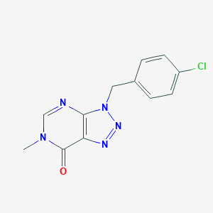 molecular formula C12H10ClN5O B496947 3-(4-chlorobenzyl)-6-methyl-3,6-dihydro-7H-[1,2,3]triazolo[4,5-d]pyrimidin-7-one 