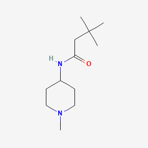 molecular formula C12H24N2O B4969486 3,3-dimethyl-N-(1-methyl-4-piperidinyl)butanamide 