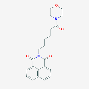 molecular formula C22H24N2O4 B4969487 2-[6-(4-morpholinyl)-6-oxohexyl]-1H-benzo[de]isoquinoline-1,3(2H)-dione CAS No. 300815-55-8