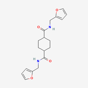 N,N'-bis(2-furylmethyl)-1,4-cyclohexanedicarboxamide