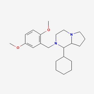 molecular formula C22H34N2O2 B4969506 1-cyclohexyl-2-(2,5-dimethoxybenzyl)octahydropyrrolo[1,2-a]pyrazine 