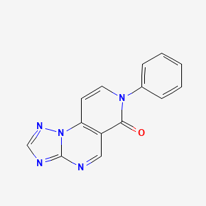 molecular formula C14H9N5O B4969522 7-phenylpyrido[3,4-e][1,2,4]triazolo[1,5-a]pyrimidin-6(7H)-one 