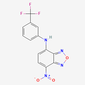 molecular formula C13H7F3N4O3 B4969530 7-nitro-N-[3-(trifluoromethyl)phenyl]-2,1,3-benzoxadiazol-4-amine 