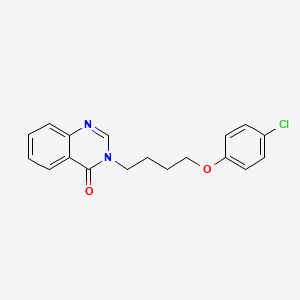 molecular formula C18H17ClN2O2 B4969576 3-[4-(4-chlorophenoxy)butyl]-4(3H)-quinazolinone 