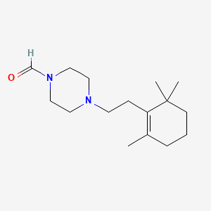 4-[2-(2,6,6-trimethyl-1-cyclohexen-1-yl)ethyl]-1-piperazinecarbaldehyde