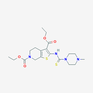 diethyl 2-{[(4-methylpiperazino)carbothioyl]amino}-4,7-dihydrothieno[2,3-c]pyridine-3,6(5H)-dicarboxylate