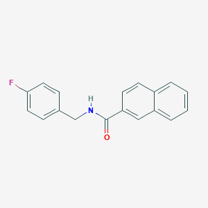 molecular formula C18H14FNO B496965 N-(4-fluorobenzyl)-2-naphthamide 