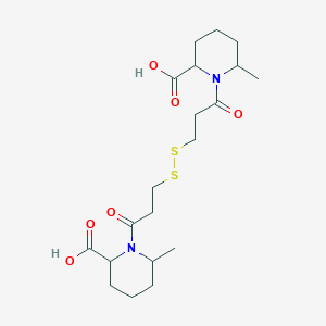 molecular formula C20H32N2O6S2 B4969652 1,1'-[dithiobis(1-oxo-3,1-propanediyl)]bis(6-methyl-2-piperidinecarboxylic acid) 