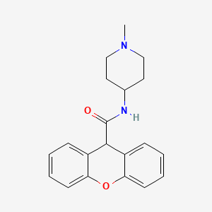 molecular formula C20H22N2O2 B4969660 N-(1-methyl-4-piperidinyl)-9H-xanthene-9-carboxamide 