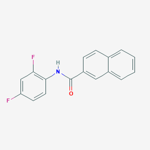 molecular formula C17H11F2NO B496967 N-(2,4-difluorophenyl)naphthalene-2-carboxamide 