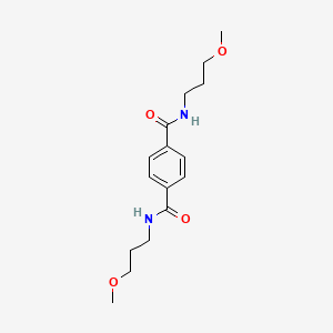 molecular formula C16H24N2O4 B4969691 N,N'-bis(3-methoxypropyl)terephthalamide 