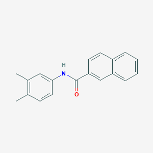molecular formula C19H17NO B496971 N-(3,4-dimethylphenyl)naphthalene-2-carboxamide 