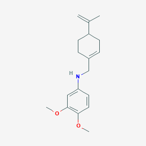 (3,4-dimethoxyphenyl)[(4-isopropenyl-1-cyclohexen-1-yl)methyl]amine