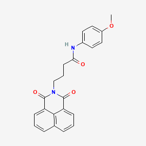 molecular formula C23H20N2O4 B4969715 4-(1,3-dioxo-1H-benzo[de]isoquinolin-2(3H)-yl)-N-(4-methoxyphenyl)butanamide CAS No. 6026-50-2