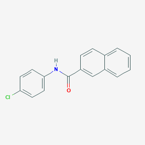 molecular formula C17H12ClNO B496972 N-(4-chlorophenyl)naphthalene-2-carboxamide 