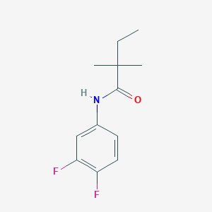 molecular formula C12H15F2NO B496973 N-(3,4-difluorophenyl)-2,2-dimethylbutanamide 