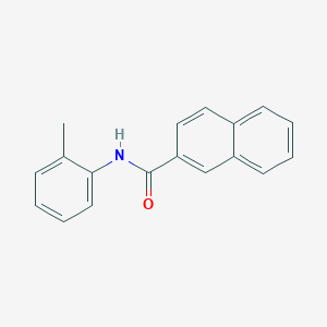 molecular formula C18H15NO B496974 N-(2-methylphenyl)naphthalene-2-carboxamide CAS No. 413616-81-6