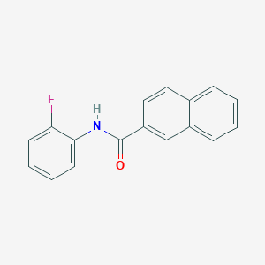 molecular formula C17H12FNO B496976 N-(2-fluorophenyl)naphthalene-2-carboxamide CAS No. 429625-28-5