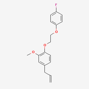molecular formula C18H19FO3 B4969812 4-allyl-1-[2-(4-fluorophenoxy)ethoxy]-2-methoxybenzene 