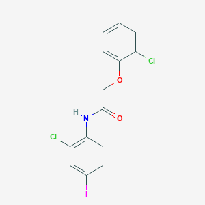 molecular formula C14H10Cl2INO2 B4969837 N-(2-chloro-4-iodophenyl)-2-(2-chlorophenoxy)acetamide 