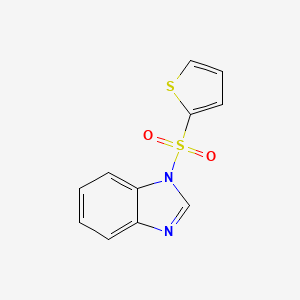 molecular formula C11H8N2O2S2 B4969852 1-(2-thienylsulfonyl)-1H-benzimidazole 