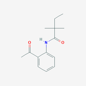 molecular formula C14H19NO2 B496986 N-(2-acetylphenyl)-2,2-dimethylbutanamide 