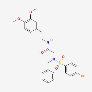 molecular formula C25H27BrN2O5S B4969875 N~2~-benzyl-N~2~-[(4-bromophenyl)sulfonyl]-N~1~-[2-(3,4-dimethoxyphenyl)ethyl]glycinamide 
