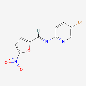 molecular formula C10H6BrN3O3 B4969904 5-bromo-N-[(5-nitro-2-furyl)methylene]-2-pyridinamine 