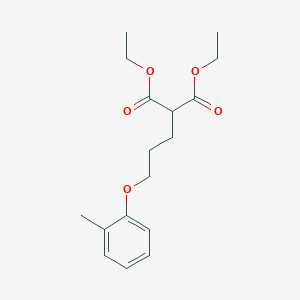 molecular formula C17H24O5 B4969959 diethyl [3-(2-methylphenoxy)propyl]malonate 