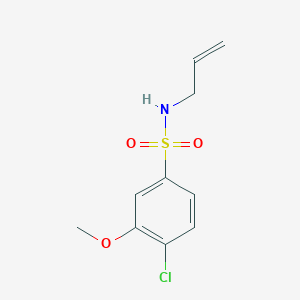 molecular formula C10H12ClNO3S B4969997 N-allyl-4-chloro-3-methoxybenzenesulfonamide 