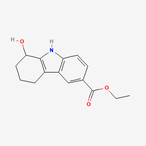 molecular formula C15H17NO3 B4970013 ethyl 1-hydroxy-2,3,4,9-tetrahydro-1H-carbazole-6-carboxylate CAS No. 5311-41-1