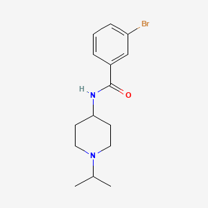 molecular formula C15H21BrN2O B4970018 3-bromo-N-(1-isopropyl-4-piperidinyl)benzamide 