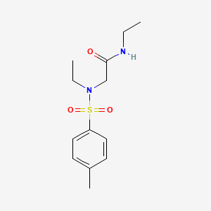 molecular formula C13H20N2O3S B4970043 N~1~,N~2~-diethyl-N~2~-[(4-methylphenyl)sulfonyl]glycinamide 