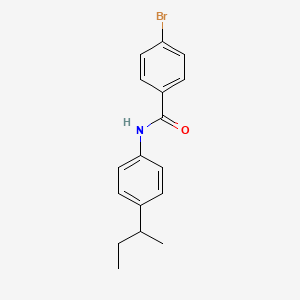 molecular formula C17H18BrNO B4970044 4-bromo-N-(4-sec-butylphenyl)benzamide 