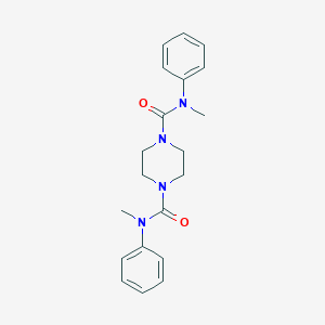 molecular formula C20H24N4O2 B497005 N~1~,N~4~-dimethyl-N~1~,N~4~-diphenyl-1,4-piperazinedicarboxamide 