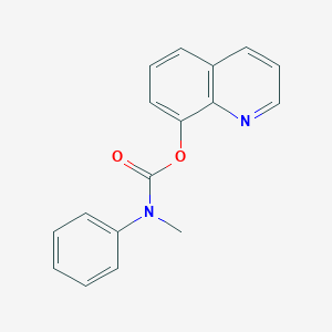 molecular formula C17H14N2O2 B497006 quinolin-8-yl N-methyl-N-phenylcarbamate CAS No. 431909-86-3