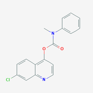 molecular formula C17H13ClN2O2 B497007 7-Chloro-4-quinolinyl methyl(phenyl)carbamate CAS No. 431935-03-4