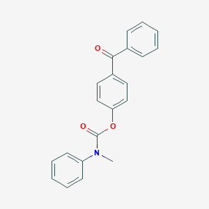 molecular formula C21H17NO3 B497010 4-Benzoylphenyl methyl(phenyl)carbamate 