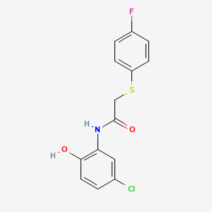 N-(5-chloro-2-hydroxyphenyl)-2-[(4-fluorophenyl)thio]acetamide
