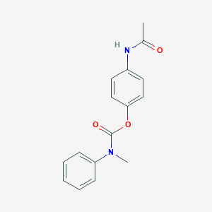 4-(Acetylamino)phenyl methyl(phenyl)carbamate