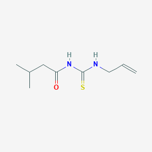 molecular formula C9H16N2OS B4970146 N-[(allylamino)carbonothioyl]-3-methylbutanamide 