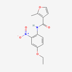 molecular formula C14H14N2O5 B4970194 N-(4-ethoxy-2-nitrophenyl)-2-methyl-3-furamide 