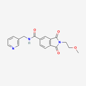 2-(2-methoxyethyl)-1,3-dioxo-N-(3-pyridinylmethyl)-5-isoindolinecarboxamide